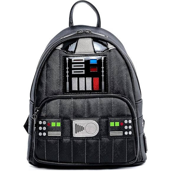 Star Wars Darth Vader Light Up Cosplay Mini Backpack Purse with Geometric Patter